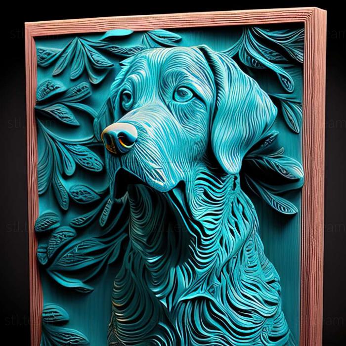 3D model Blue Lacey dog (STL)